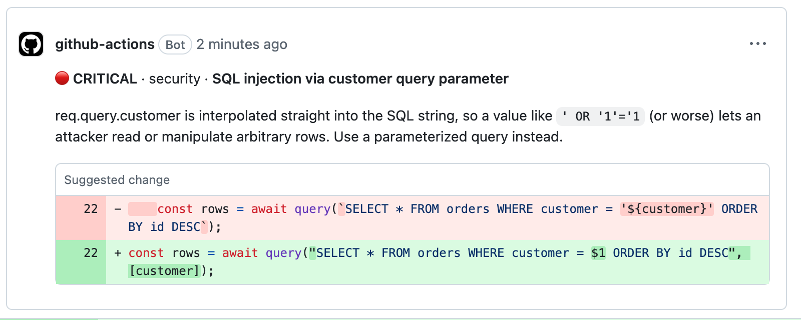 AI PR Reviewer screenshot